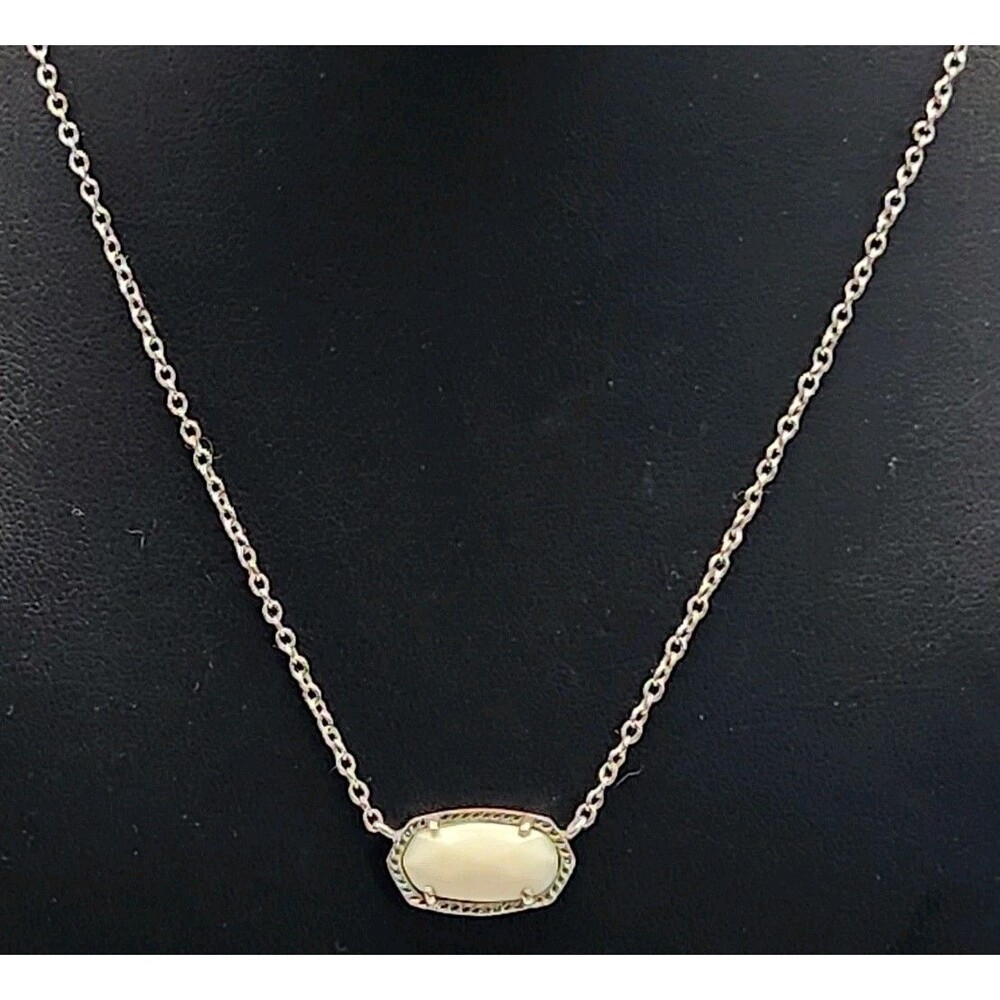 Kendra Scott Elisa Pendant Silver Necklace #11